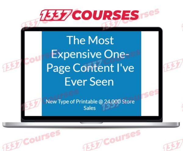 High-Value Printable Profits – How To Sell One PDF for $68