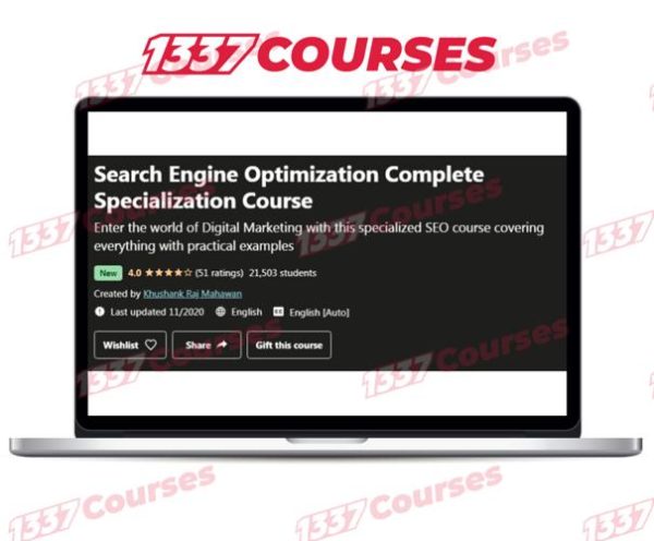 Search Engine Optimization Complete Specialization Course