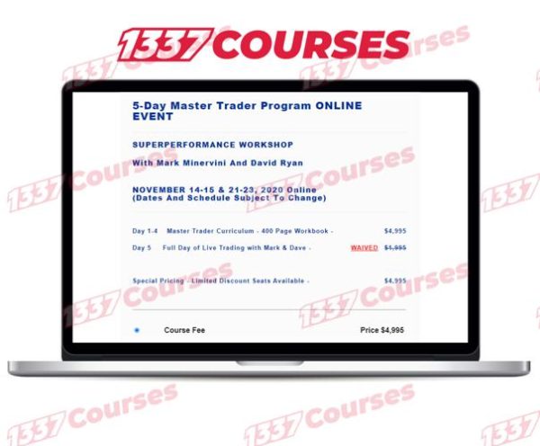 Mark Minervini – 5-Day Master Trader Program ONLINE EVENT
