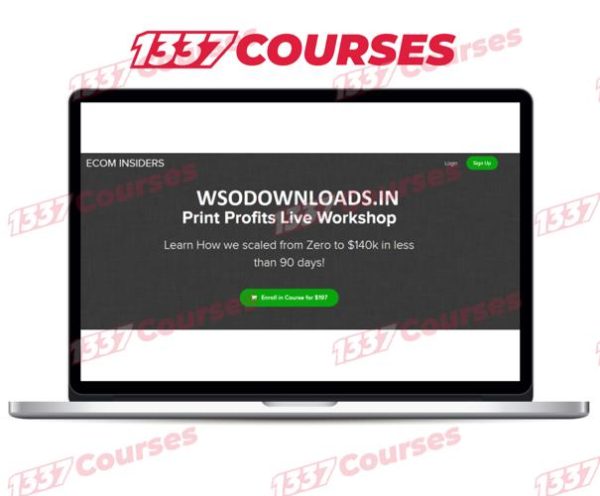James Beattie – Print Profits Live Workshop (Scaled From Zero to $140k In Less Than 90 Days)