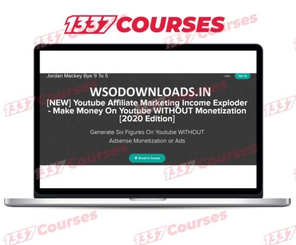 Jordan Mackey – [NEW] Youtube Affiliate Marketing Income Exploder [2020 Edition]